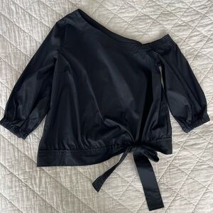 Ralph Lauren Black Off-Shoulder Blouse